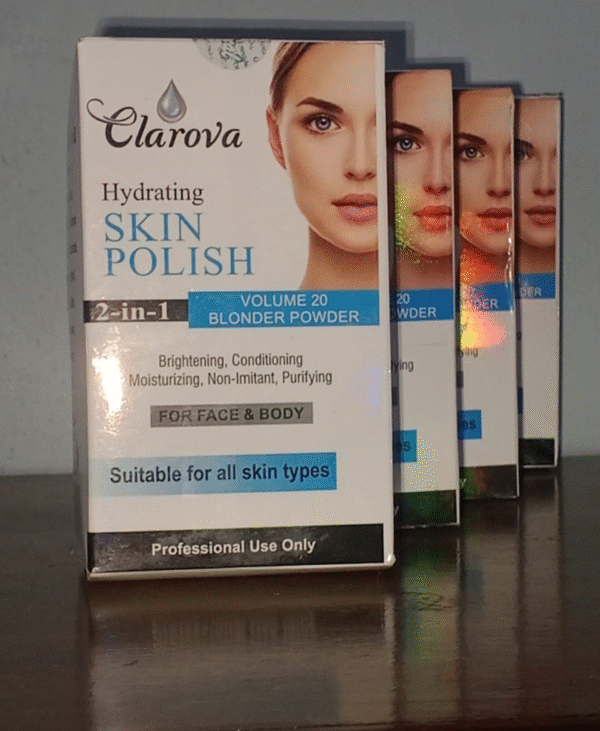 Clarova Professional Skin Polish (120ml) with 60g Developer – Instant Glow & Whitening Formula - Image 2