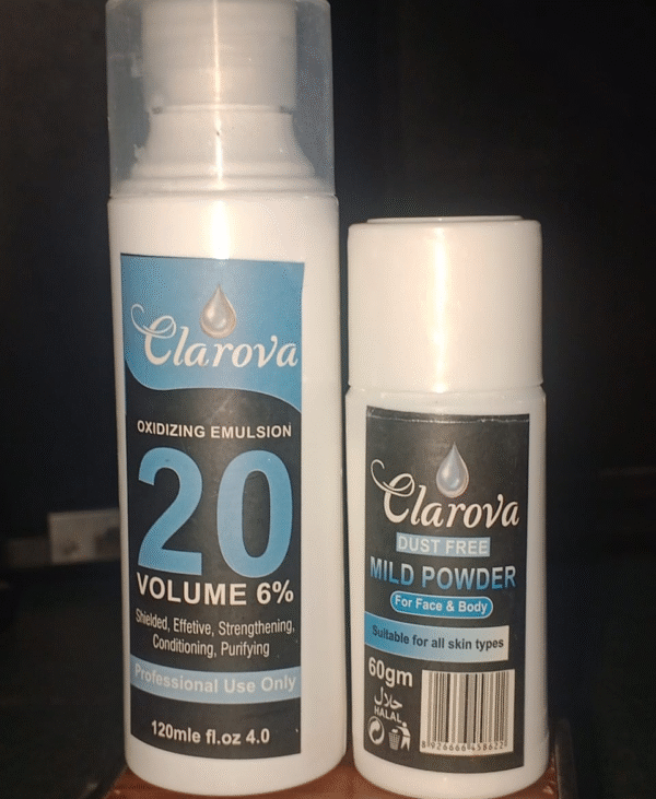 Clarova Professional Skin Polish (120ml) with 60g Developer – Instant Glow & Whitening Formula - Image 3
