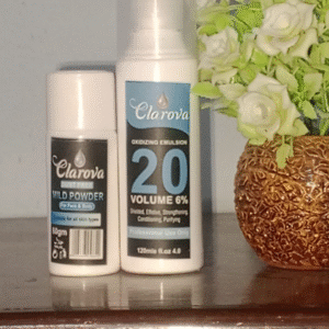 Clarova Professional Skin Polish (120ml) with 60g Developer – Instant Glow & Whitening Formula