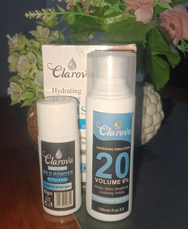 Clarova Professional Skin Polish (120ml) with 60g Developer – Instant Glow & Whitening Formula - Image 9