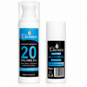 Clarova Professional Skin Polish (120ml) with 60g Developer – Instant Glow & Whitening Formula